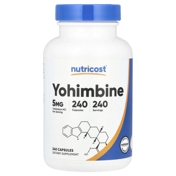 Yohimbine, 5 mg, 240 Capsules Nutricost