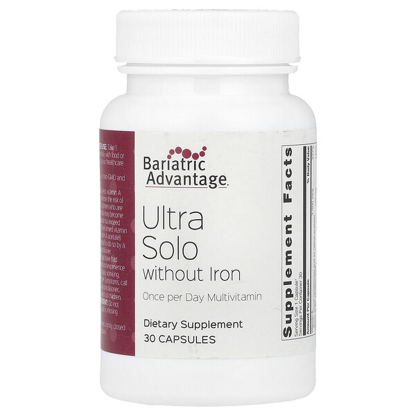 Ultra Solo without Iron, 30 Capsules Bariatric Advantage