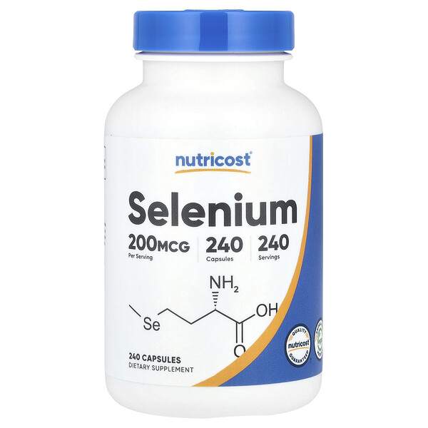 Selenium, 200 mcg, 240 Capsules (Капсулы) Nutricost