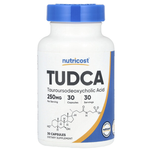 TUDCA, 250 mg, 30 Capsules Nutricost