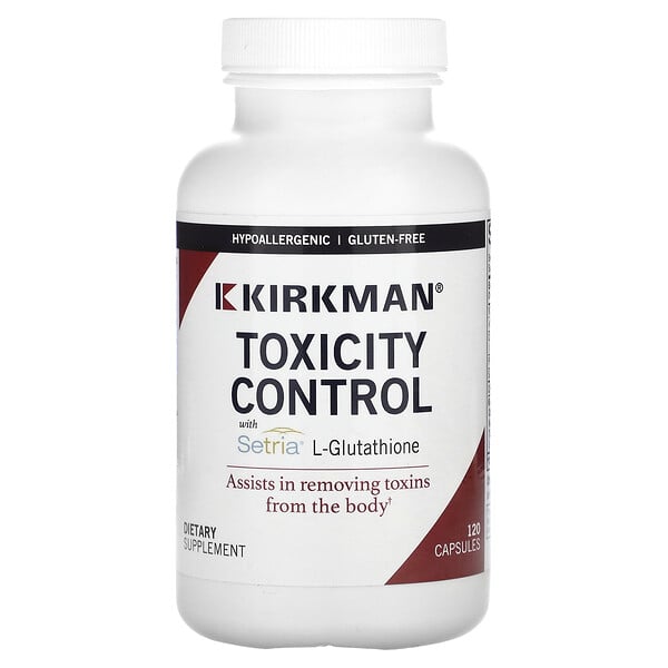 Toxicity Control with Setria L-Glutathione, 120 Capsules Kirkman Labs