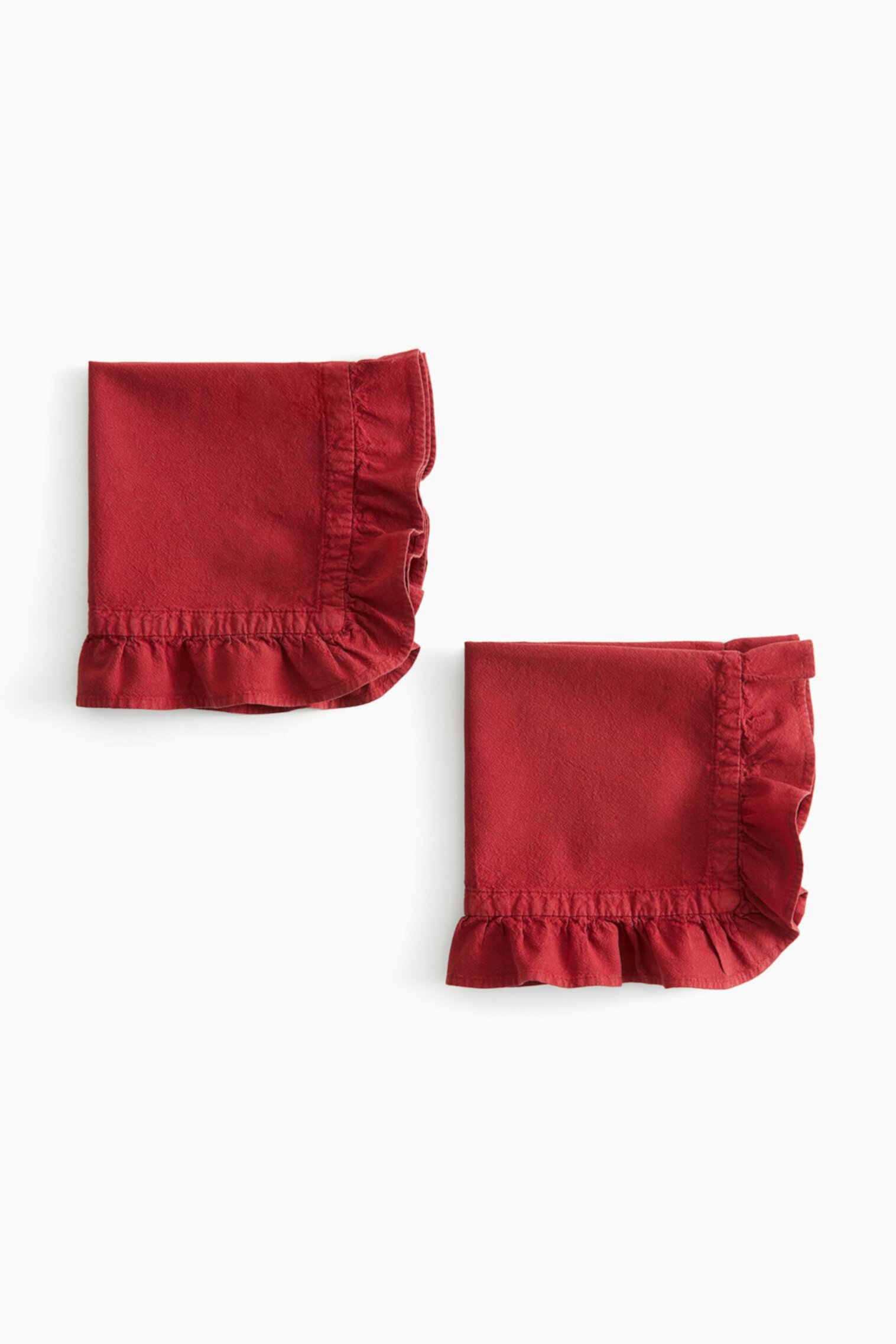 2-pack Ruffle-trimmed Napkins H&M