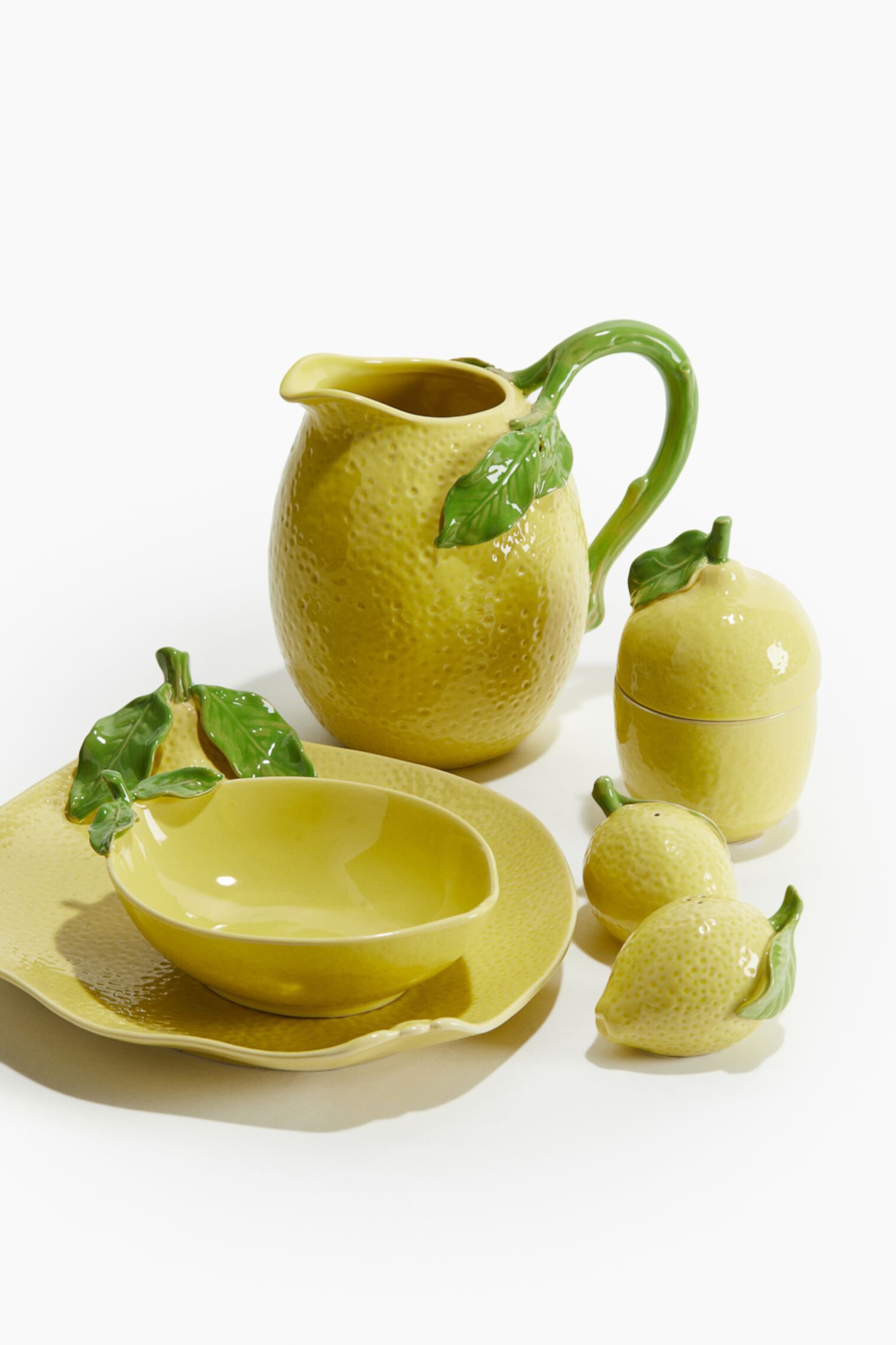 Lemon-shaped Stoneware Pitcher H&M