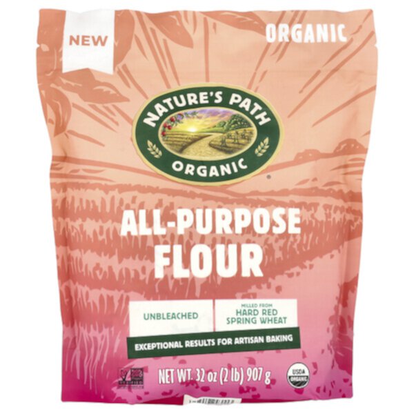 Organic All-Purpose Flour, Unbleached, 2 lbs (907 g) Nature's Path