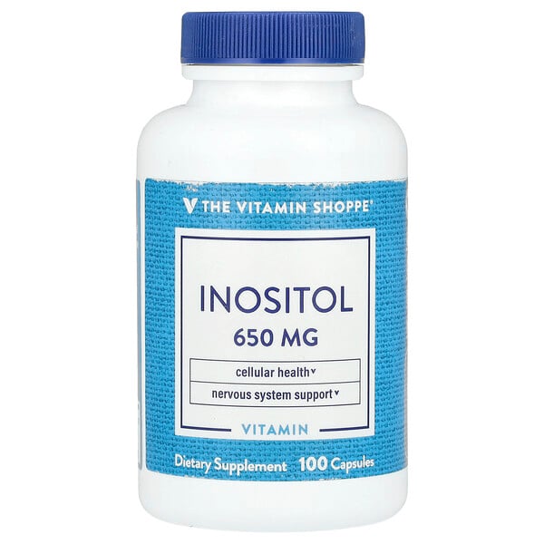 Inositol, 650 mg, 100 Capsules The Vitamin Shoppe