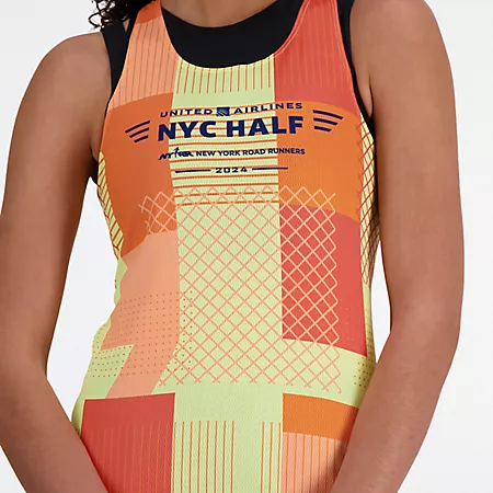 United Airlines NYC Half Printed Singlet New Balance