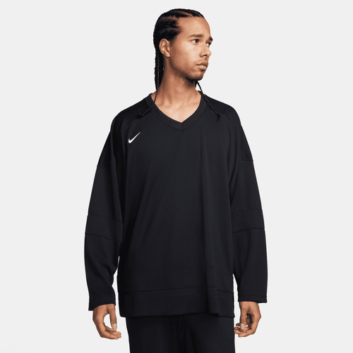 Лонгслив из жаккардовой ткани Nike Authentic Hockey Jersey с вышитым логотипом, стильный и удобный Nike