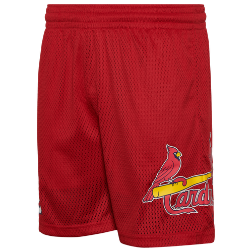 Шорты New Era Cardinals из легкой сетчатой ткани 18 см, 100% полиэстер, идеально для бейсбольных тренировок New Era