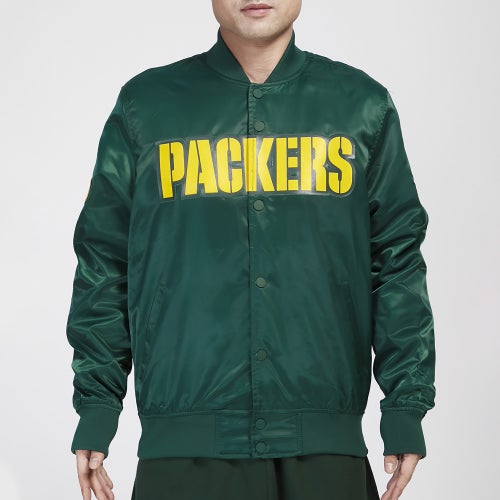Pro Standard Packers Big Logo Satin Jacket Pro Standard