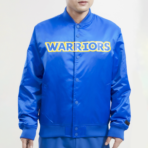 Pro Standard Warriors Big Logo Satin Jacket Pro Standard