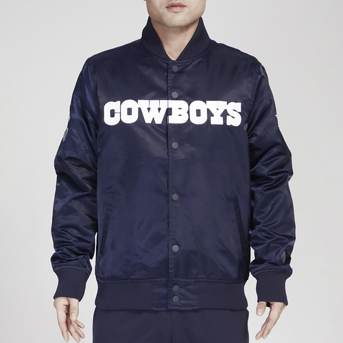 Pro Standard Cowboys Big Logo Satin Jacket Pro Standard