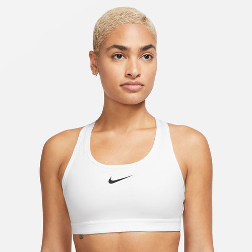 Бра Nike Dri-FIT Swoosh с влагоотводящей тканью и сетчатой подкладкой средней поддержки Nike