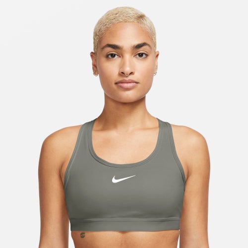 Бра Nike Dri-FIT Swoosh с влагоотводящей тканью и сетчатой подкладкой средней поддержки Nike