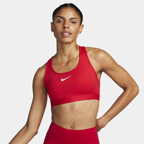 Бра Nike Dri-FIT Swoosh с влагоотводящей тканью и сетчатой подкладкой средней поддержки Nike