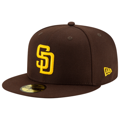 Кепка Padres 59Fifty Authentic: облегающая конструкция, влагоотводящий материал, логотип команды New Era