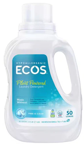 Hypoallergenic Laundry Detergent Free & Clear -- 50 fl oz ECOS