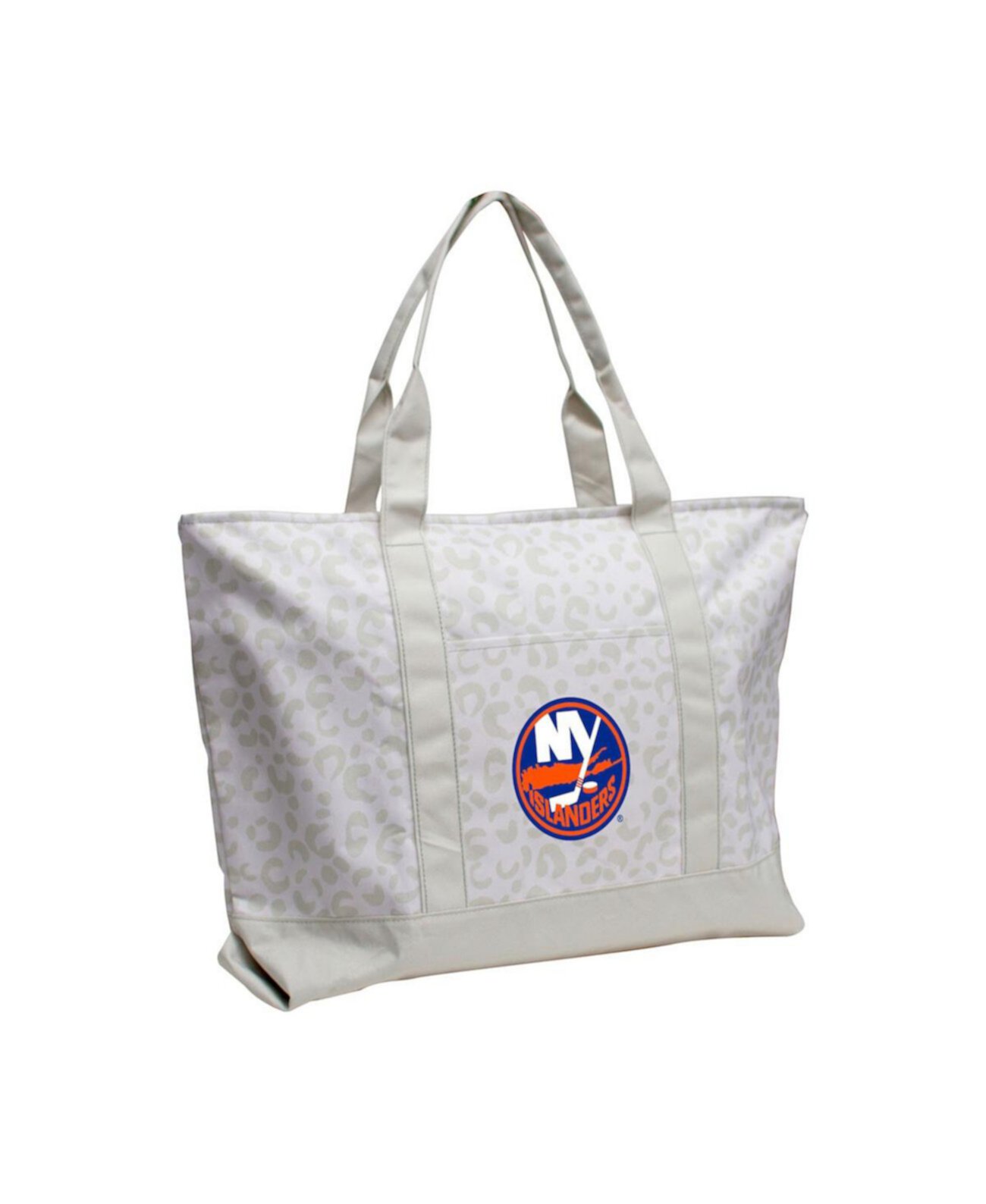 Сумка тоут Logo Brands New York Islanders Leopard Pattern Logo Brand