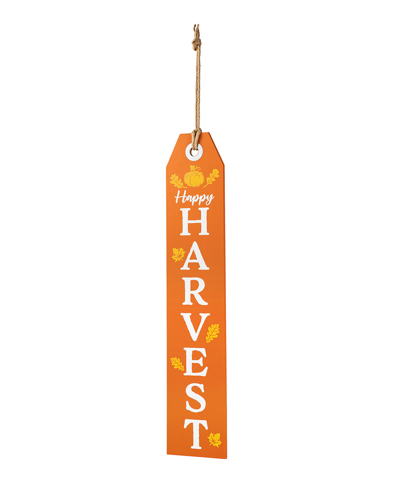 35.5"H Fall and Halloween Wooden Reversible Tag Porch Sign Glitzhome