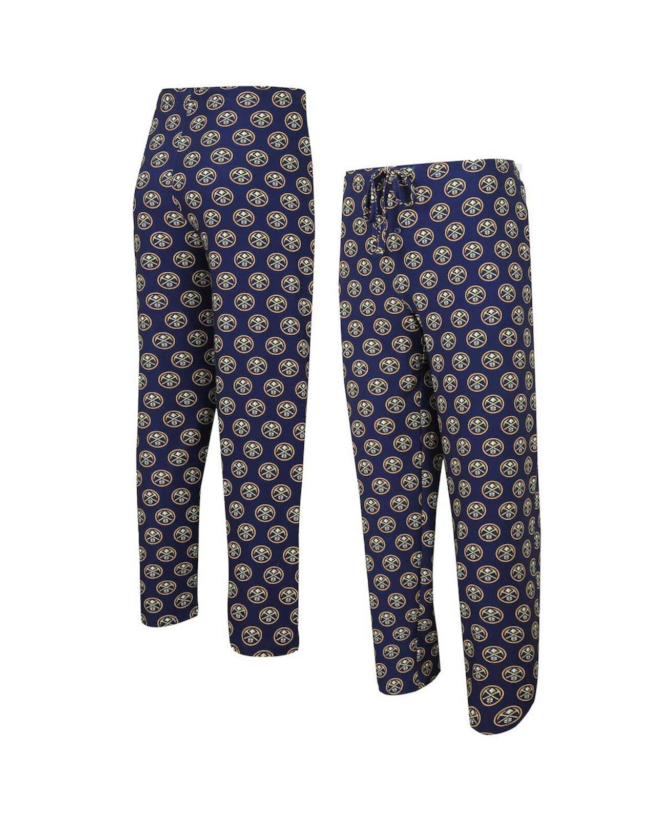 Men's Navy Denver Nuggets Gauge Allover Print Pants Concepts Sport