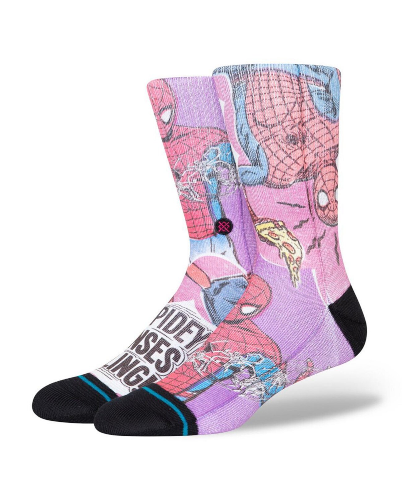Men's and Women's Spider-Man FreshTek Crew Socks Stance