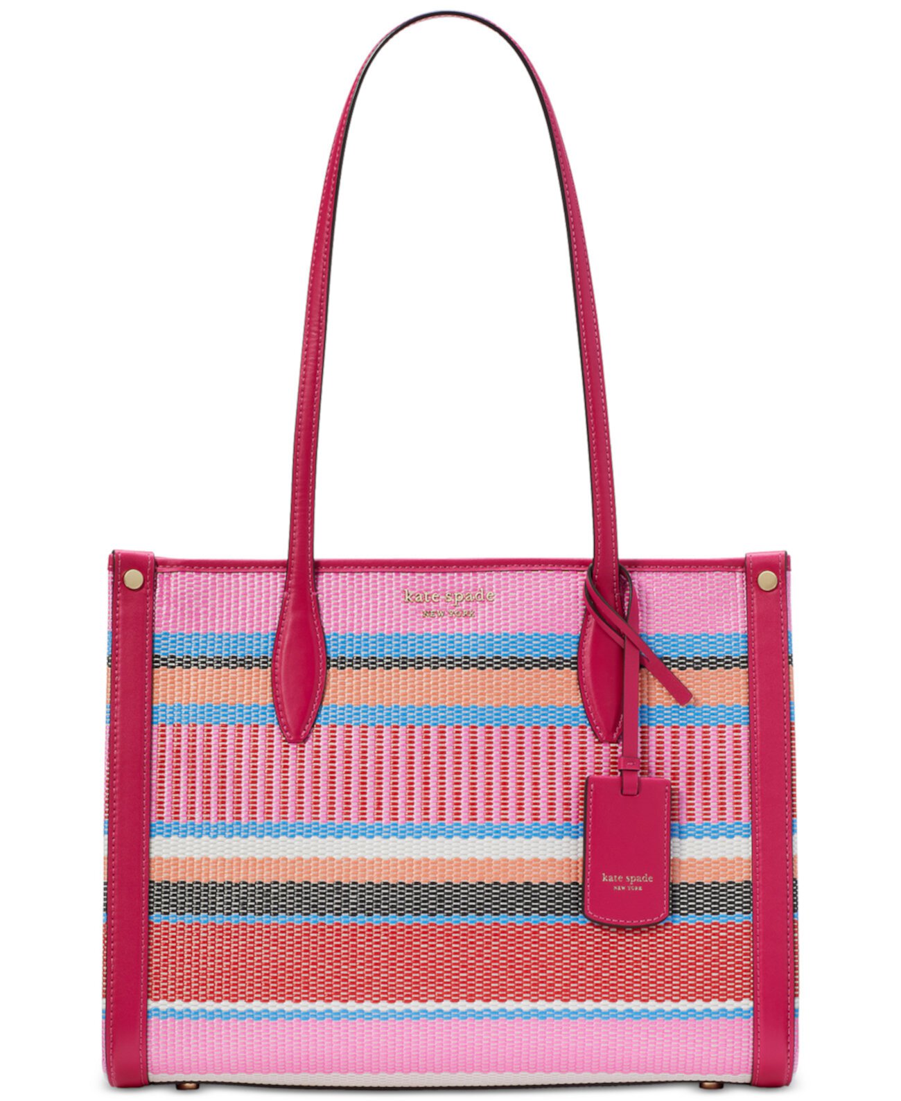 Сумка тоут Kate Spade New York Market Striped Woven Straw Kate Spade New York