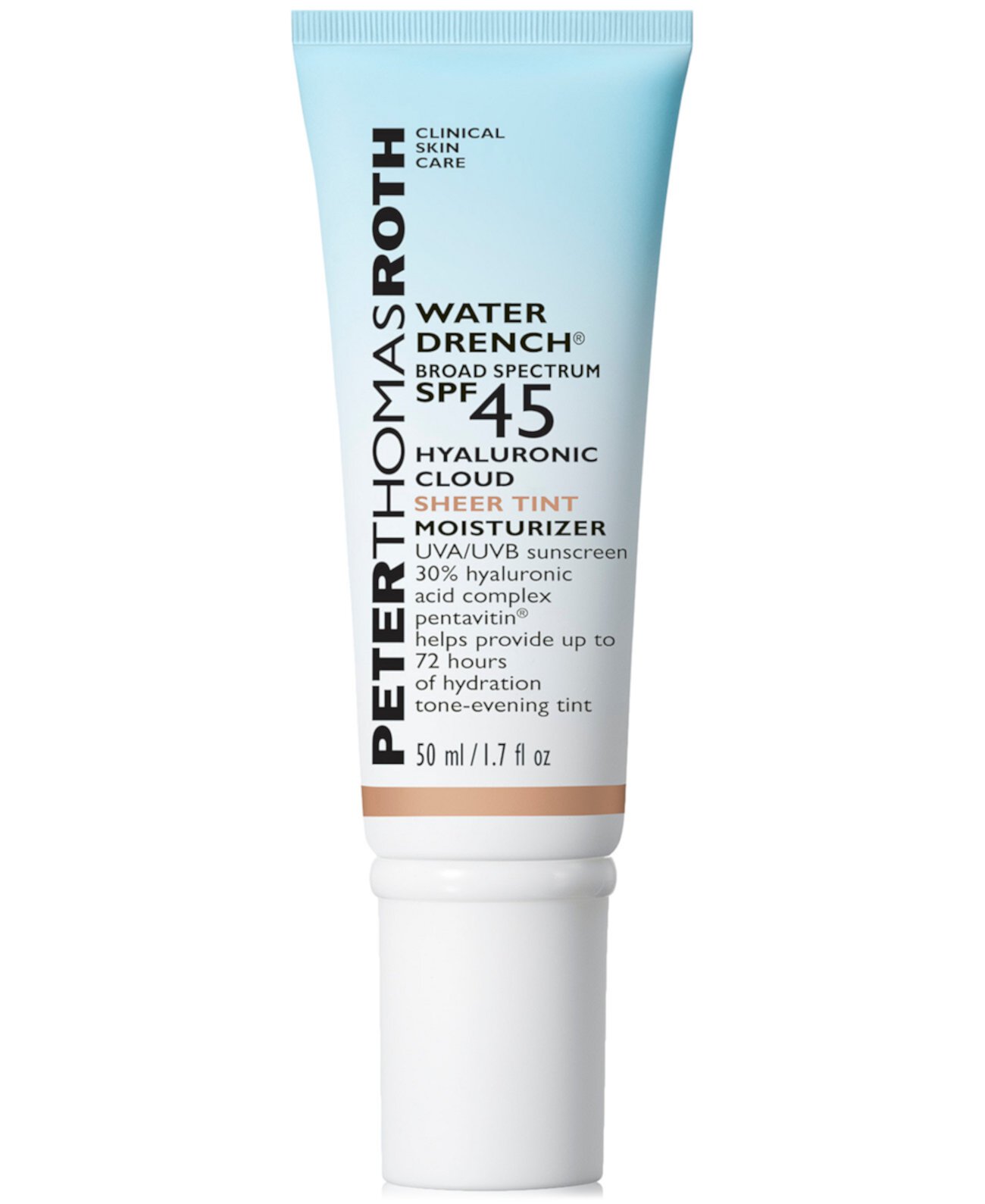 Water Drench Broad Spectrum SPF 45 Hyaluronic Cloud Sheer Tint Moisturizer, 1.7 oz. Peter Thomas Roth