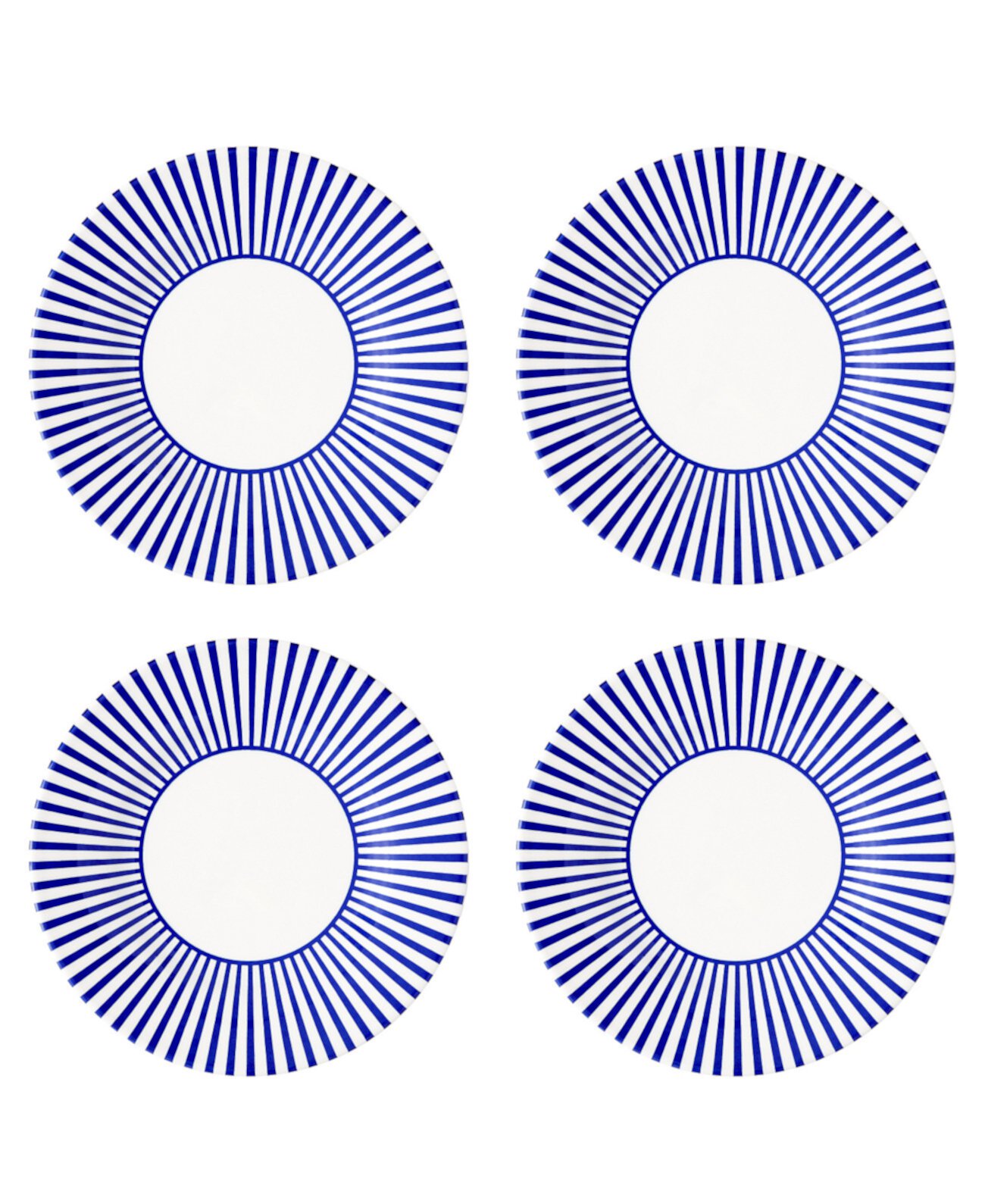 Blue Italian Steccato Narrow Stripe Side Plates, Set of 4 Spode