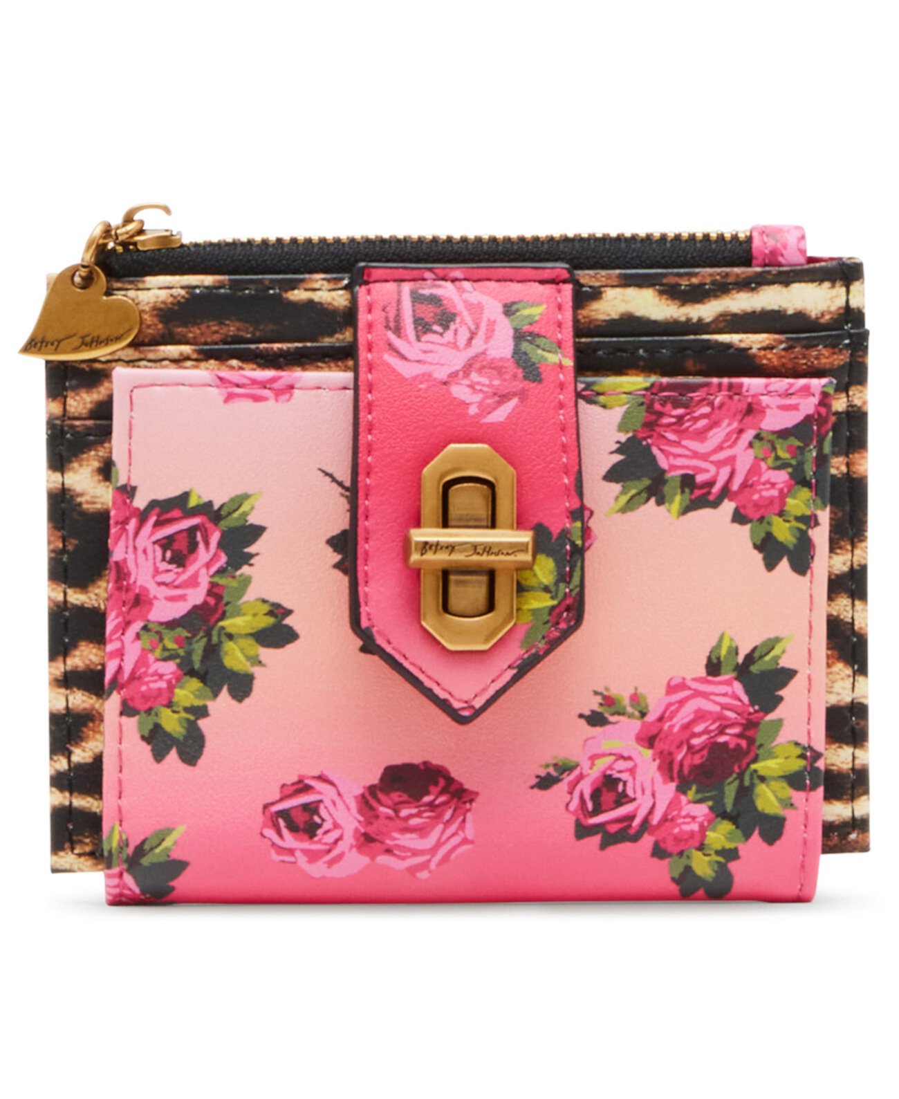 Бумажник Betsey Johnson Leopard Floral Bifold Betsey Johnson