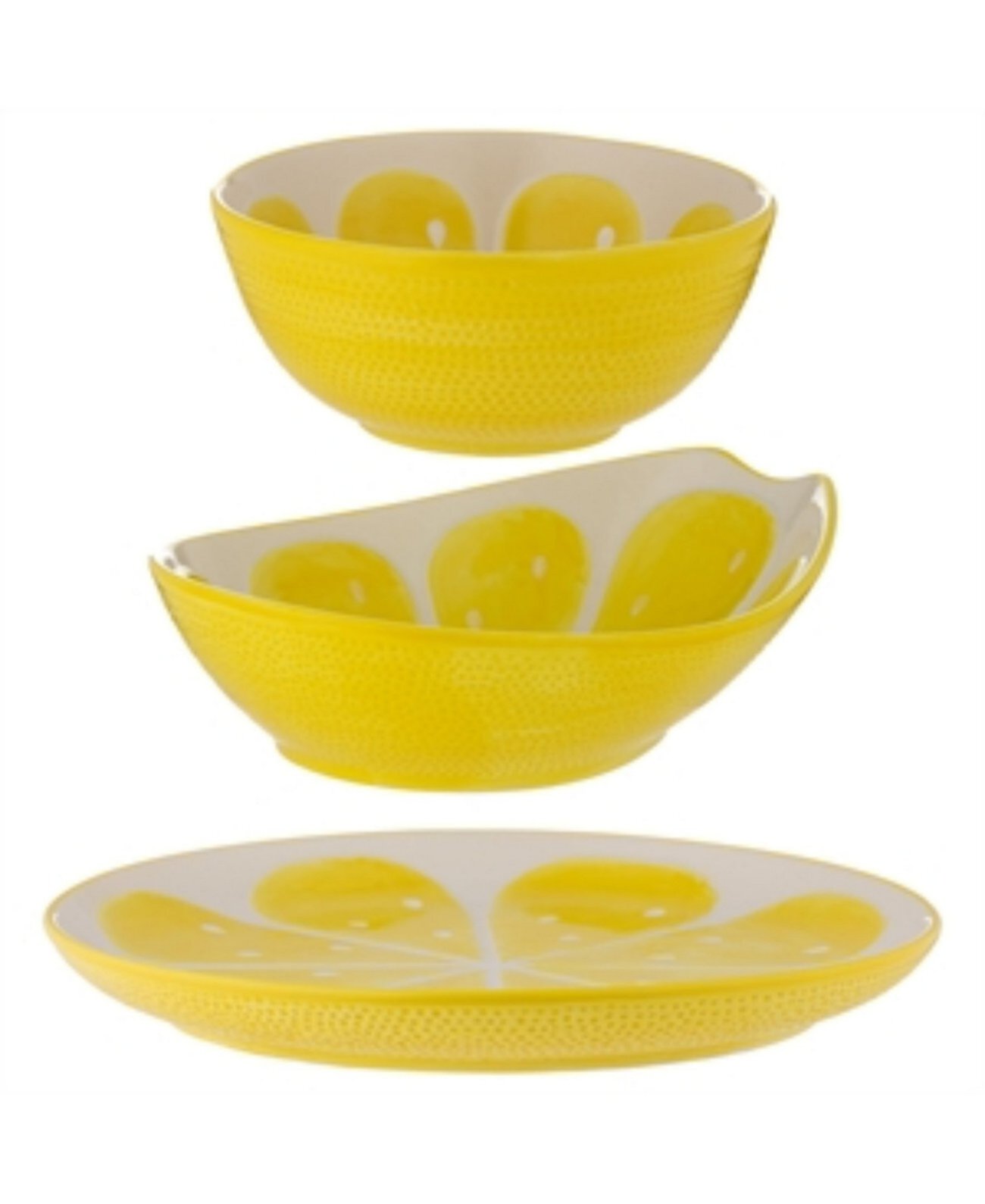 World Foods 3 Piece Lemon Serving Set Typhoon