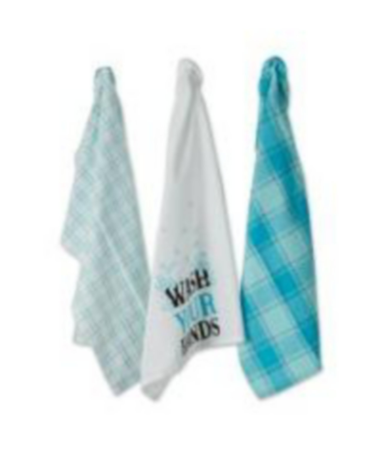 Quarantine Collection Dishtowel Set, Wash Your Hands, 18x28", 3 Piece Design Imports