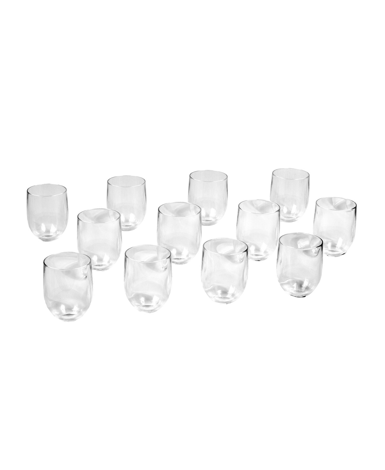 Stemless Goblet 12 Piece Set Drinkware Set 16oz., Service for 4 TarHong