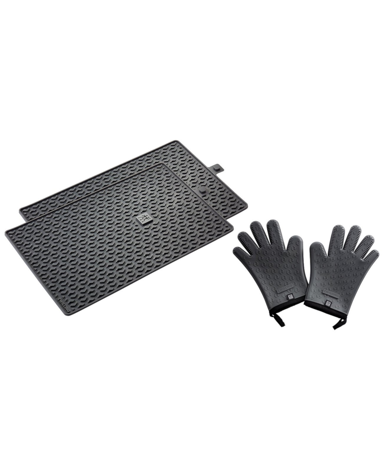 BBQ 3pc Silicone Mat Gloves Set Zwilling