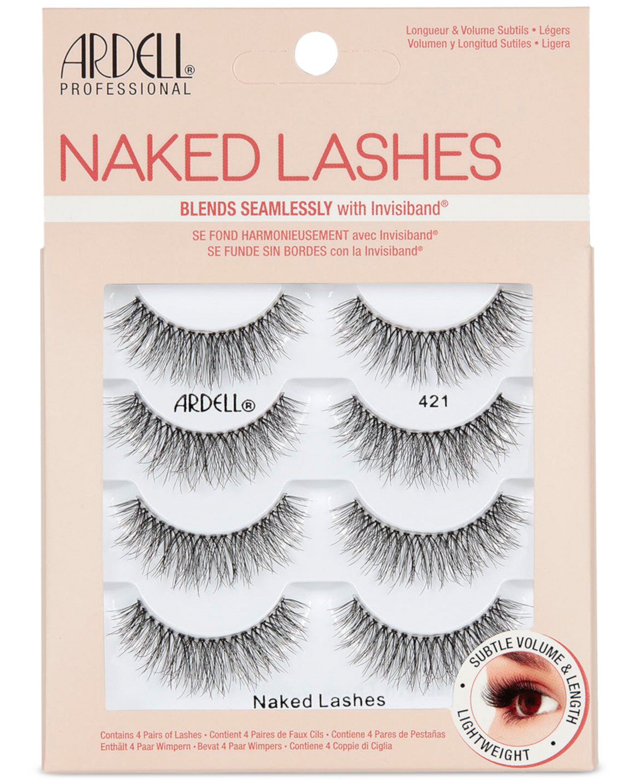 Naked Lashes #421 - 4 Pairs ARDELL