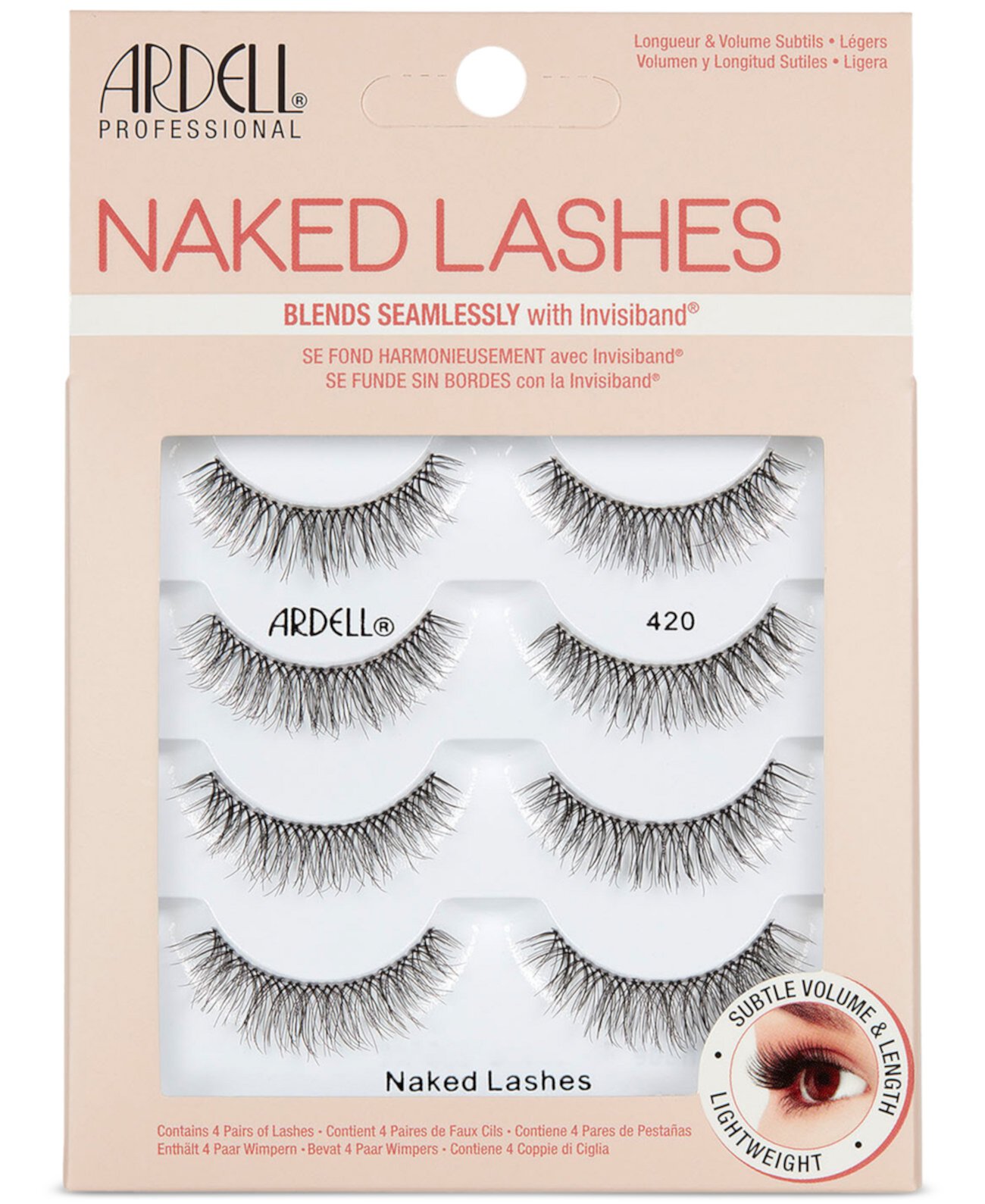 Naked Lashes #420 - 4 Pairs ARDELL
