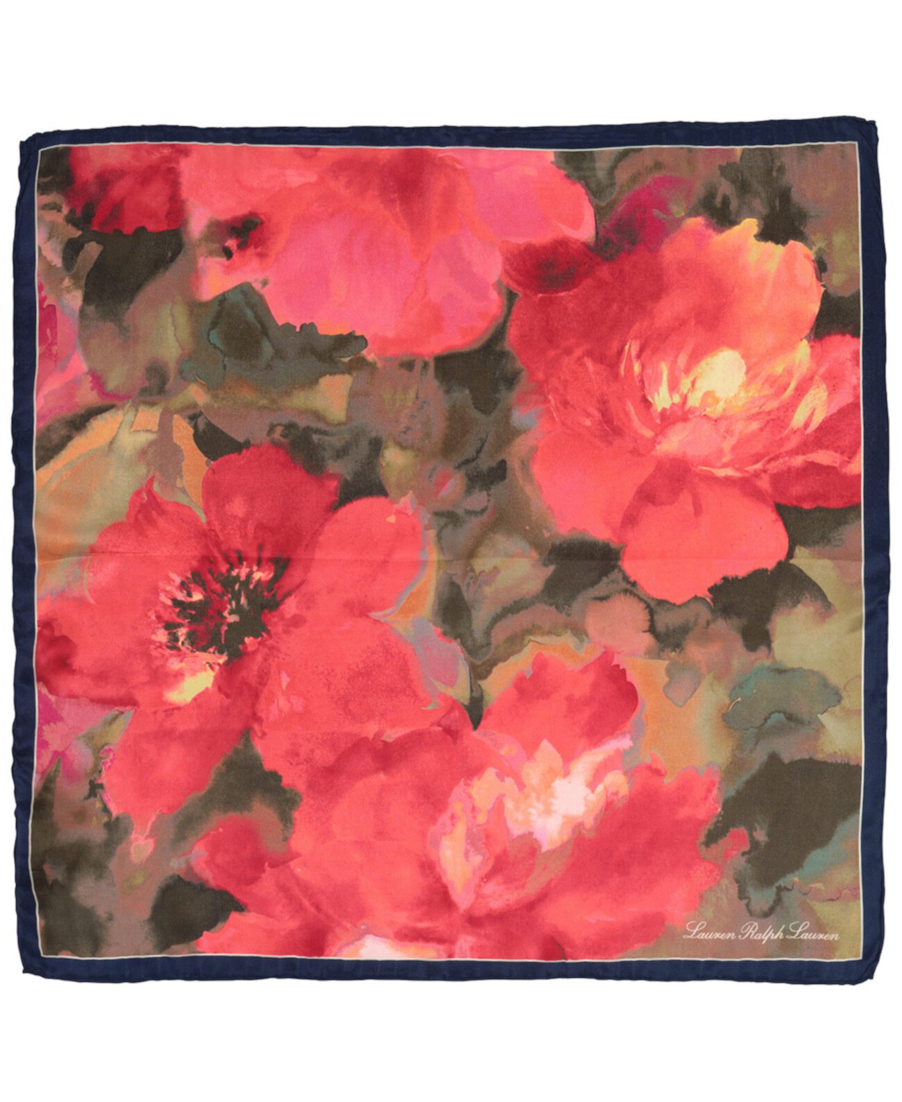 watercolor floral square scarf LAUREN Ralph Lauren