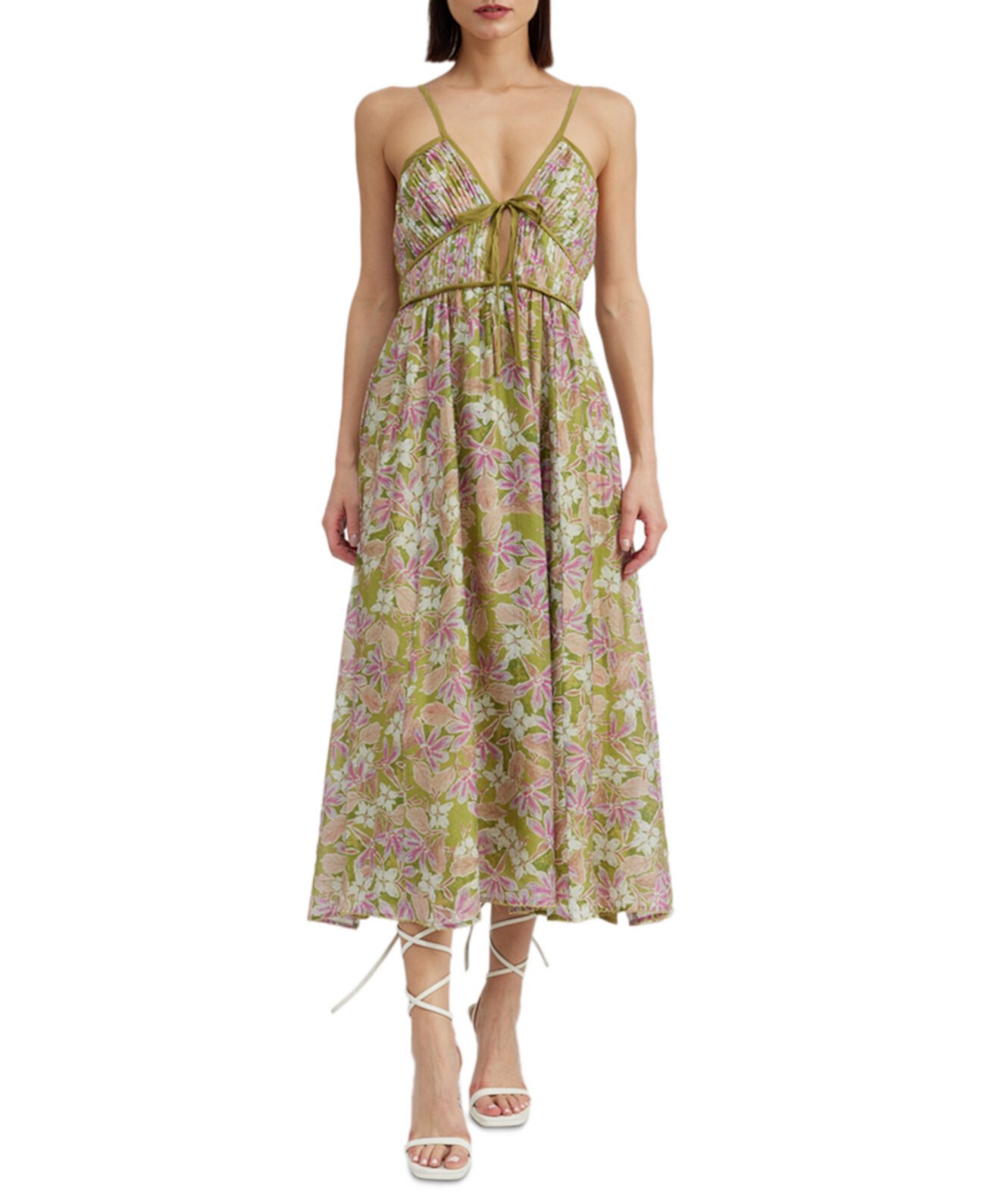 Women's Sedna Pleated Floral Maxi Dress EN SAISON