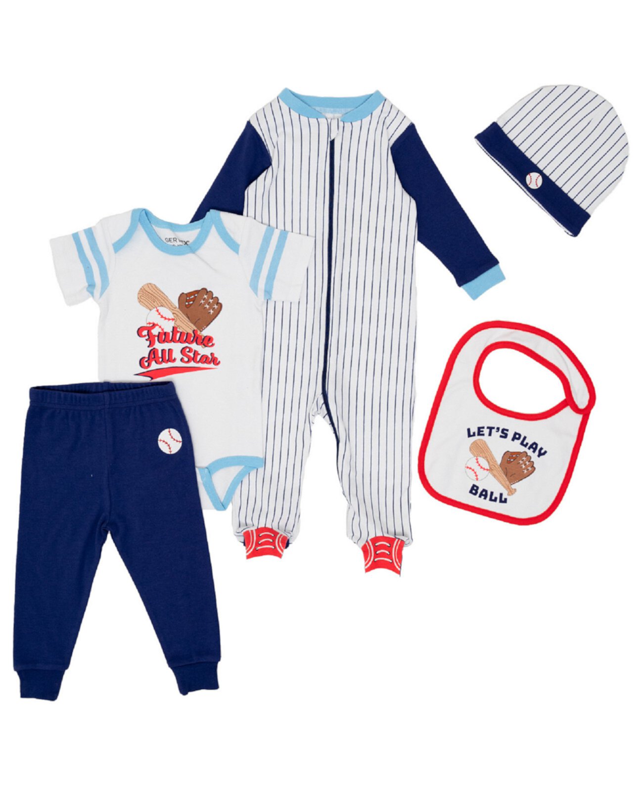 Детские комплекты одежды Gertex Для мальчиков Baby Boys Baseball 5 Piece Set Gertex