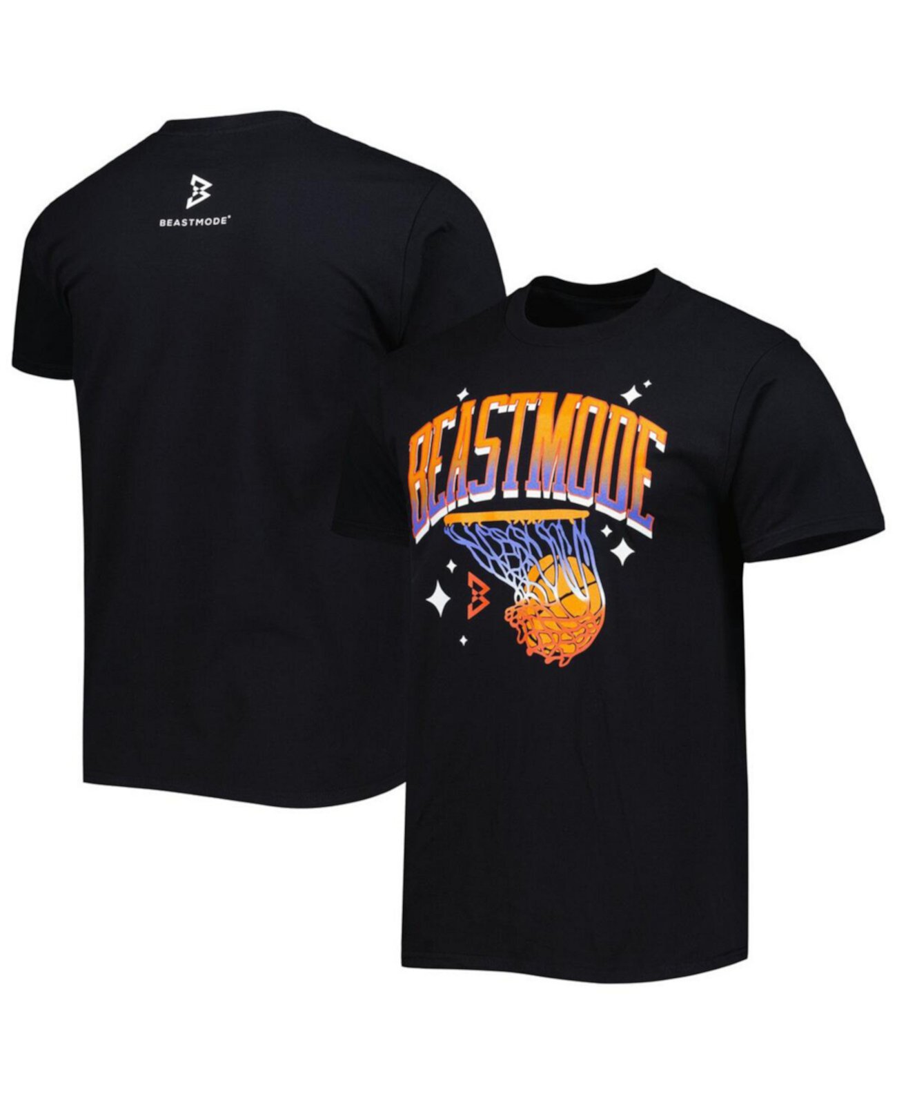 Men's Black Hoops T-Shirt Beast Mode