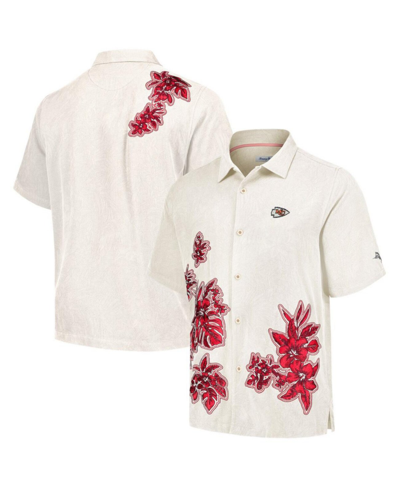 Мужская Рубашка Tommy Bahama Hibiscus Camp Kansas City Chiefs Tommy Bahama