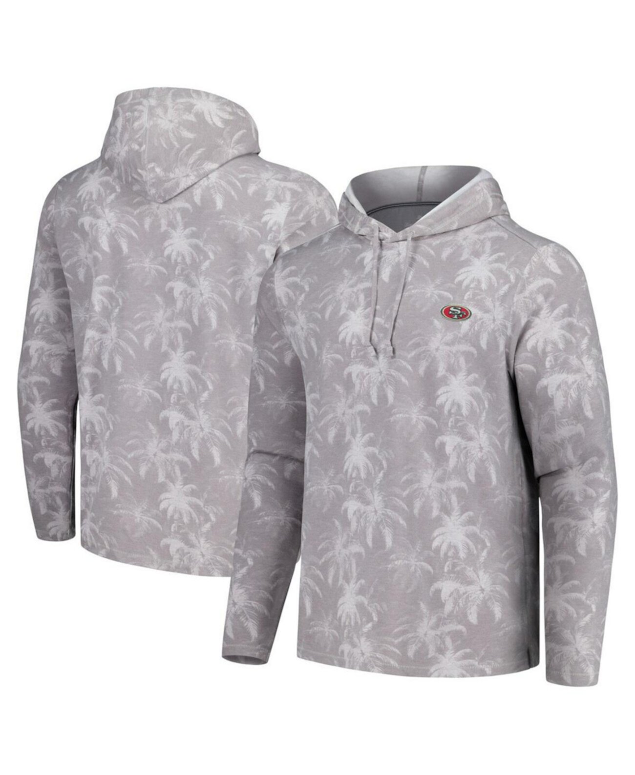 Серый худи с длинными рукавами San Francisco 49ers Palm Frenzy от Tommy Bahama Tommy Bahama