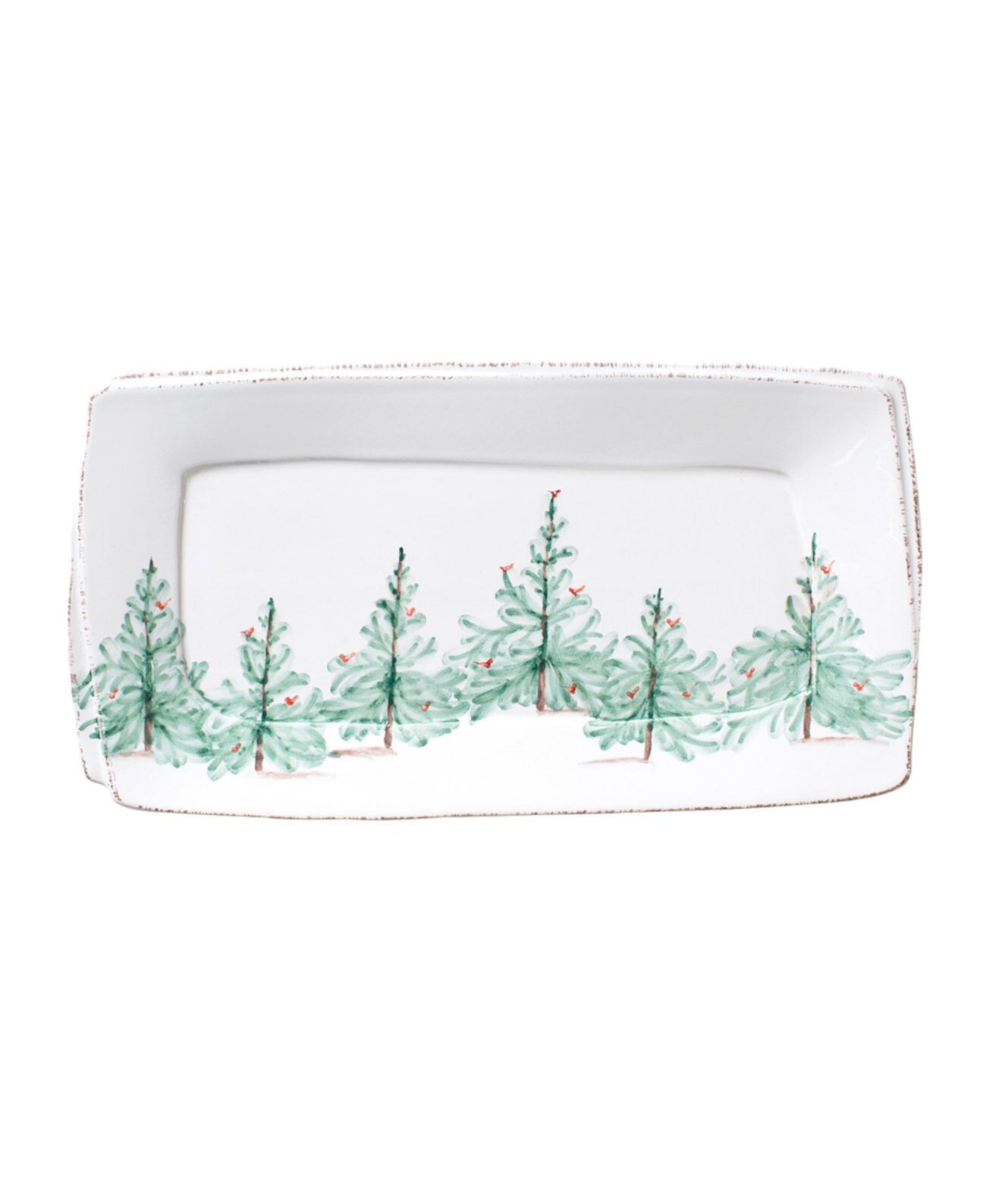 Melamine Lastra Holiday Rectangular Platter 18" VIETRI