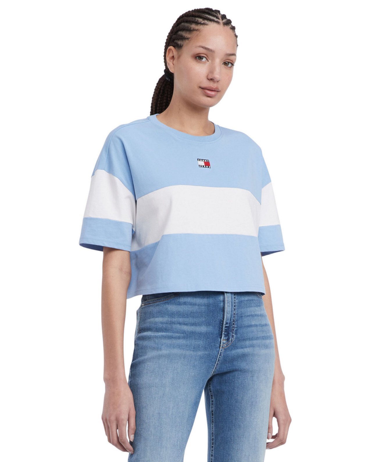 Women's Colorblock Cotton Crop T-Shirt Tommy Jeans