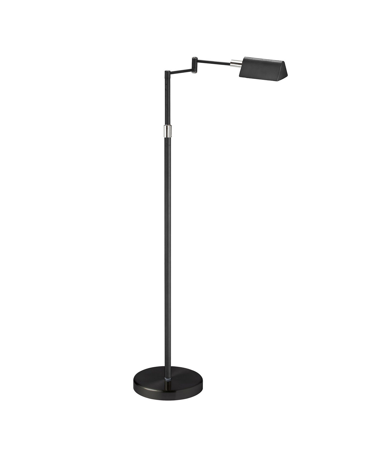 50.25" Metal LED 9W Swing Arm Floor Lamp Dainolite