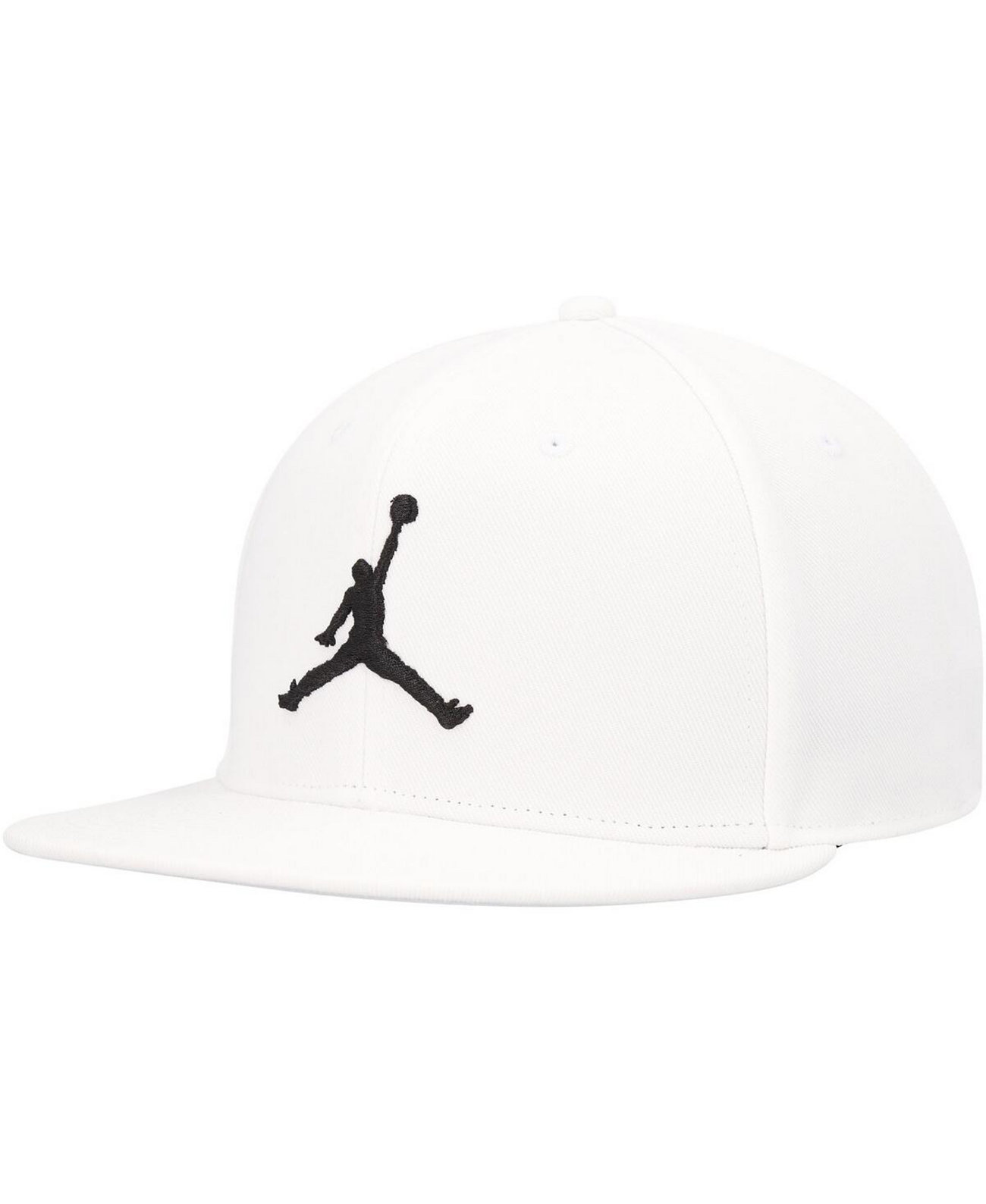 Men's White Pro Jumpman Snapback Hat Jordan