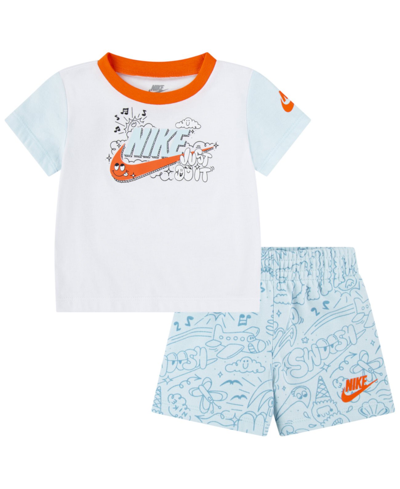 Детский Комплект Одежды Nike для мальчиков Dri-FIT Mesh Short Set Nike