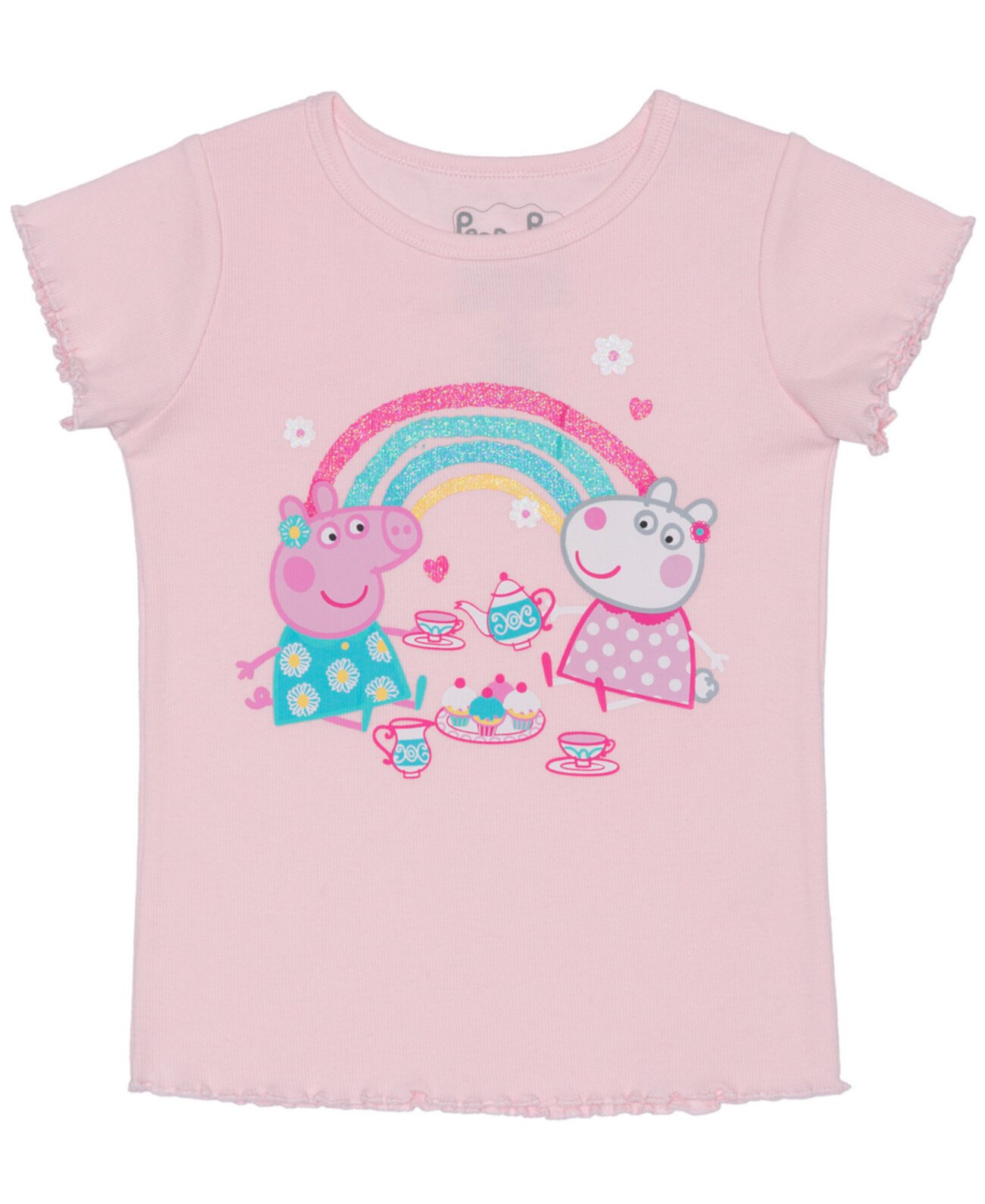 Рубашки Peppa Pig Для девочек Keep on Smiling с коротким рукавом Peppa Pig