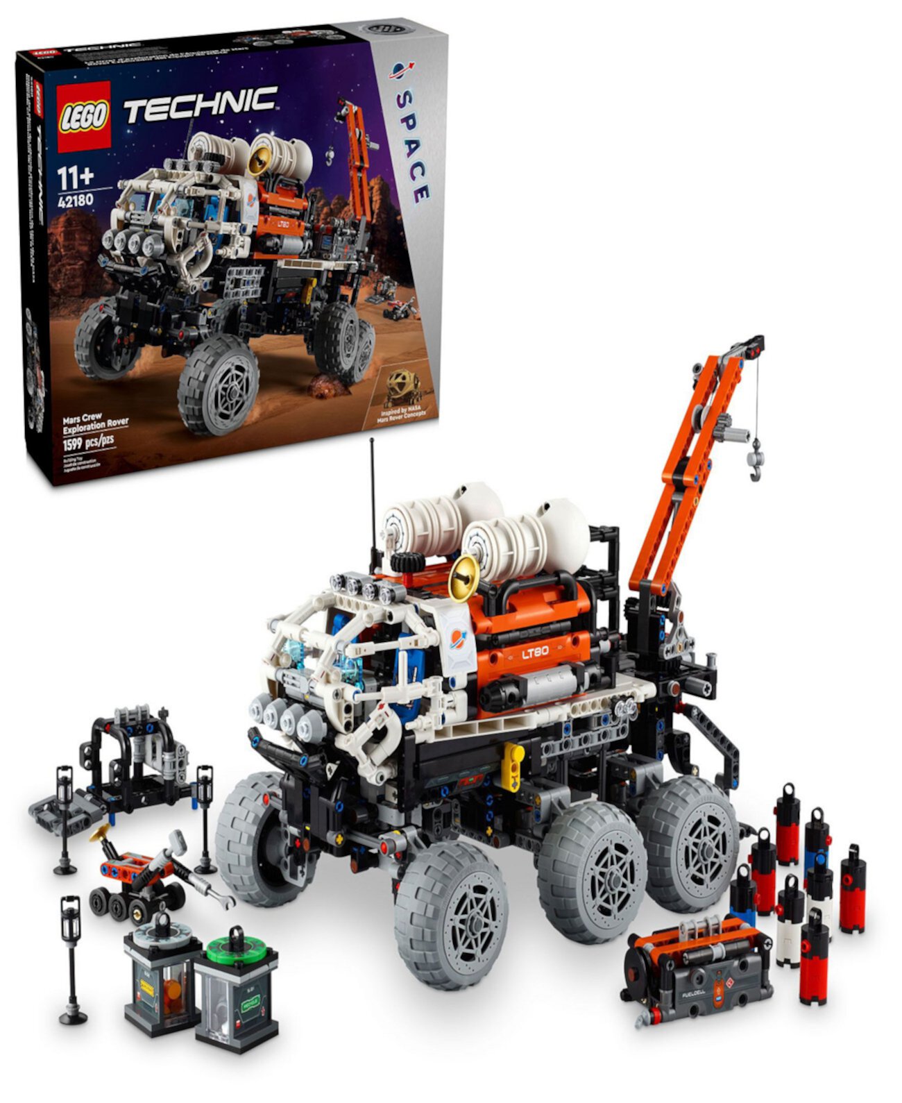 LEGO Technic Mars Crew Exploration Rover Advanced Building Kit 42180, 1599 Pieces Lego