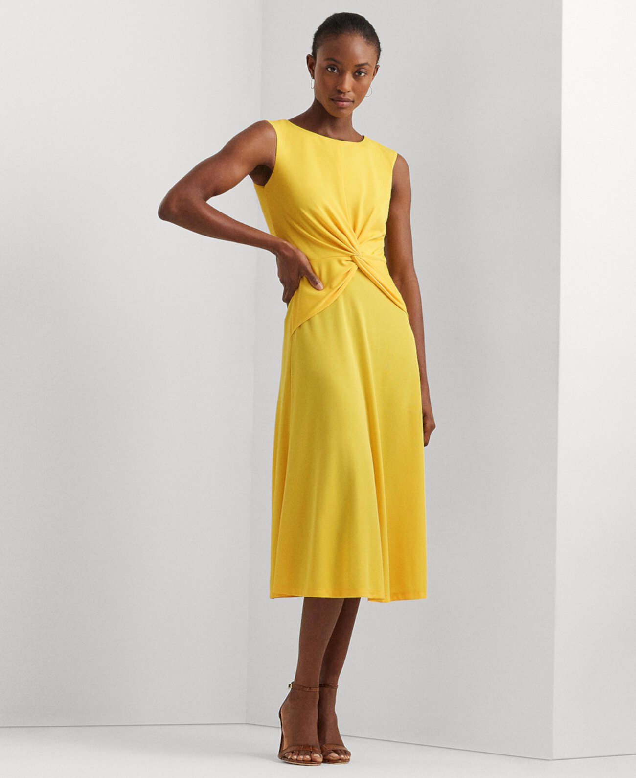 Women's Twist-Front Jersey Dress LAUREN Ralph Lauren