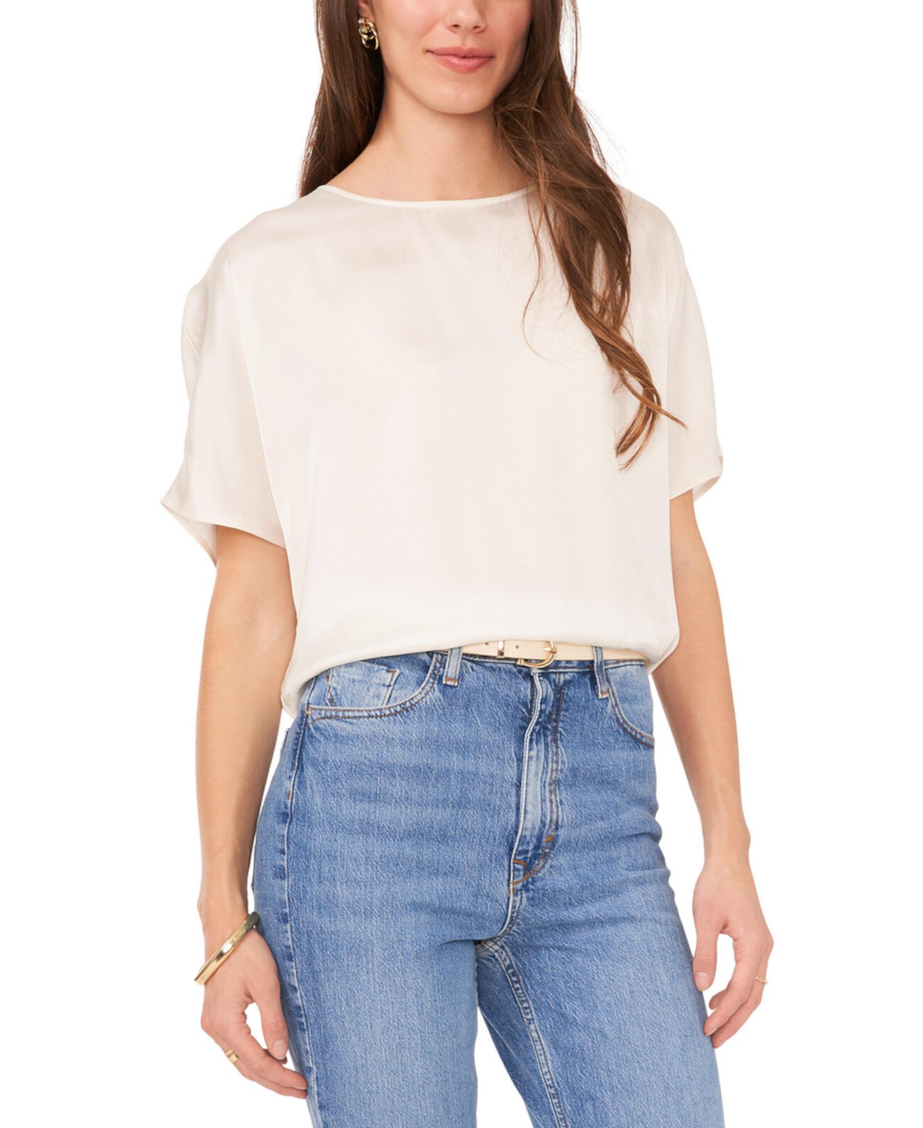 Women's Satin Dolman-Sleeve Top Vince Camuto