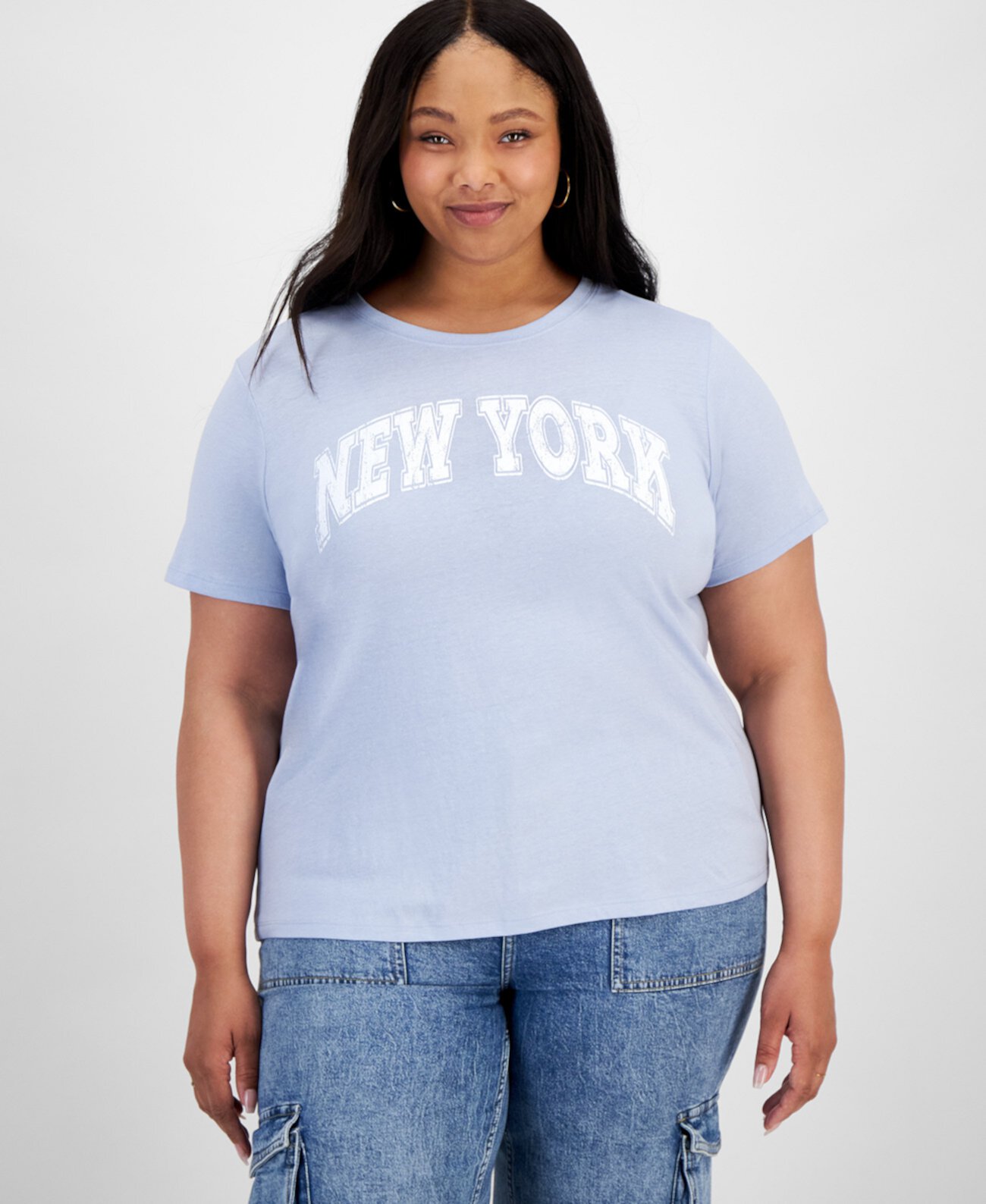 Женская Футболка Rebellious One Trendy Plus Size New York Graphic Rebellious One